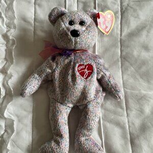 TY Beanie Baby - 2001 SIGNATURE BEAR (8.5 inch)  Stuffed Animal Toy